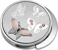 Jardin D'ete. Держатель для сумки "Розовая бабочка", арт. 35-6547, диаметр – 4,3 см., материал – сталь, стекло, эмаль.