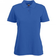 632120.51 Женская рубашка поло Fruit of the Loom Lady-Fit Polo, цвет - синий. 632120.51 Женская рубашка поло Fruit of the Loom Lady-Fit Polo, цвет - синий, 65% полиэстер, 35% хлопок, плотность - 180 гр. Приталенная модель с нижними боковыми разрезами. Женская рубашка поло Lady-Fit Polo выкроена из трикотажного полотна с боковыми швами, короткие рукава, планка с двумя пуговицами в тон рубашки.