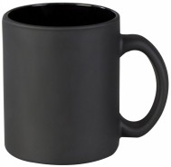 Матовая стеклянная кружка под нанесение логотипа 0972 Frozen Mug Black, цвет кружки – чёрный, объём кружки – 0,3 литра, высота – 9,7 см., диаметр – 8 см. Печать логотипа на кружках Frozen Mug Black – деколь.