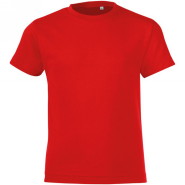 701183.145 Футболка детская Sol's Regent Fit Kids, цвет - красный. 701183.145 Футболка детская Sol's Regent Fit Kids, цвет - красный, 100% хлопок, плотность 150 гр. Футболка выкроена из трикотажного полотна, короткие рукава, воротник связан резинкой с эластаном.